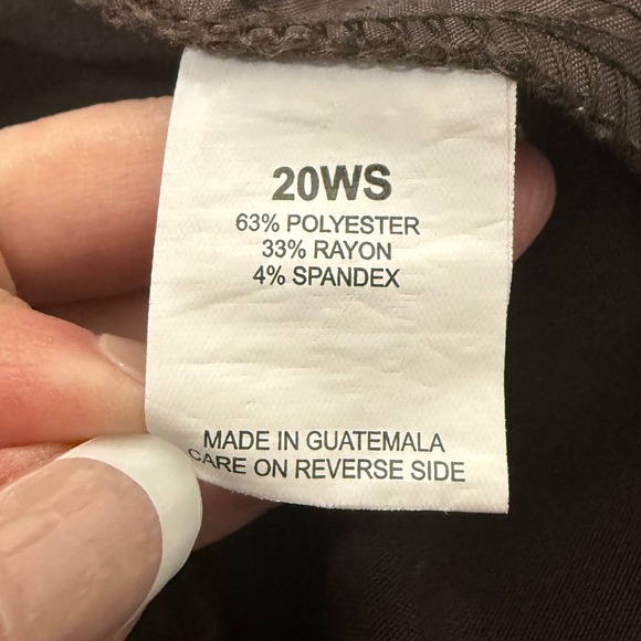 Briggs Women's Brown Wide Leg Pants Trousers Size 20WS - Picture 10 of 13